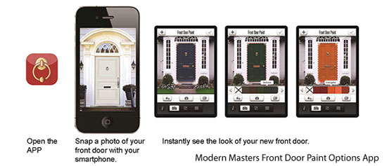 Various front door paint colors showcasing different styles