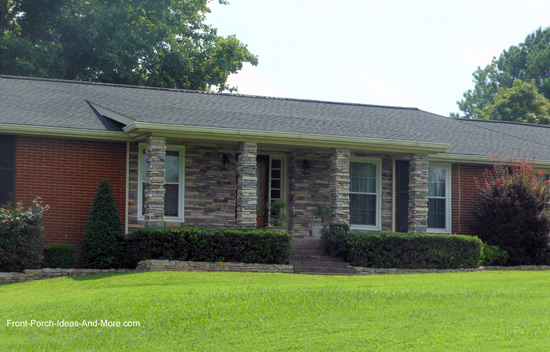 ranch home with shed type roof had the shed roof