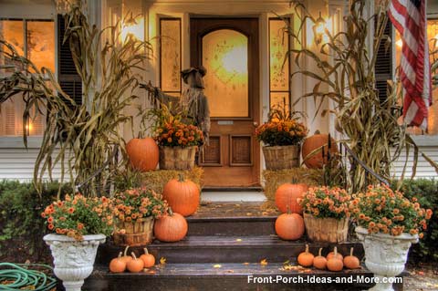  Fall Craft Ideas  Home on Ctr   Over The Top  Seasonal Decor For Your Porch   Fancy House Road
