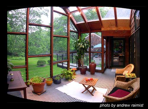 build a screened porch to let the outside in
