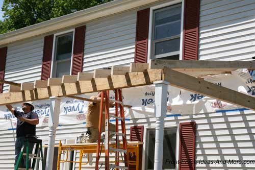  porch roof is a gable roof. residential patio cover for single-family