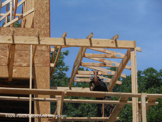 Front Porch Roof Framing
