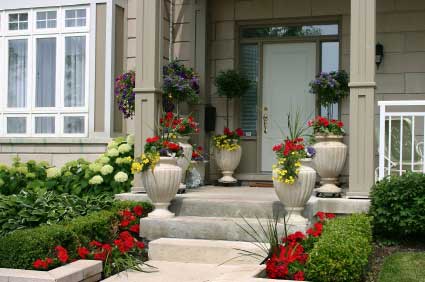 Front Porch Potted Plants Ideas