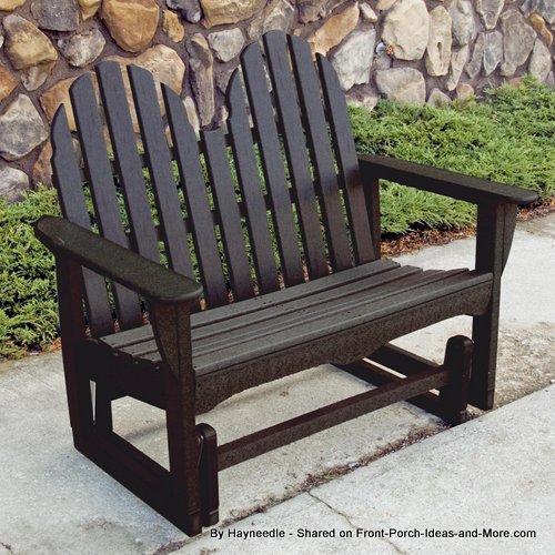 Recycled Plastic Glider Outdoor Furniture Glider Porch Gliders