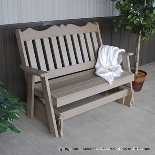 Recycled Plastic Glider Outdoor Furniture Glider Porch Gliders