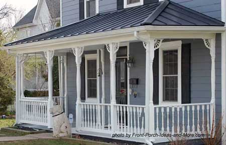 porch trim exterior enhancement victorian gingerbread spandrels railing columns