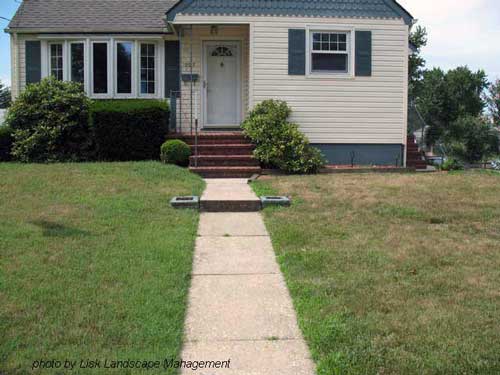 Front Yard Landscape Design - before makeover
