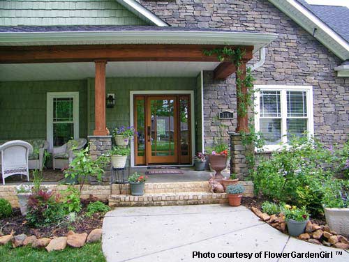 Landscaping with Rocks Around Your Porch