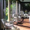 mosquito curtains on large front porch