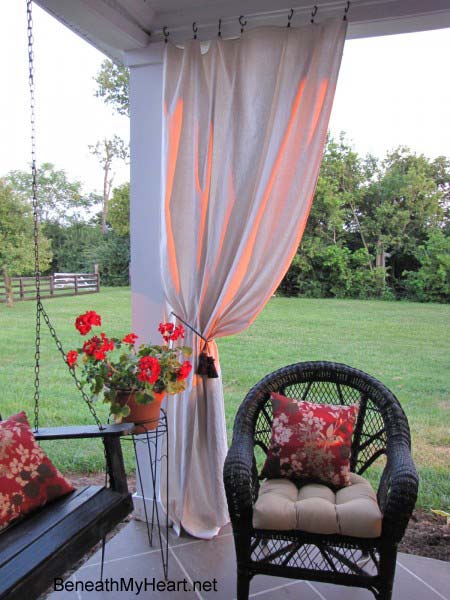 Handmade outdoor curtain panels