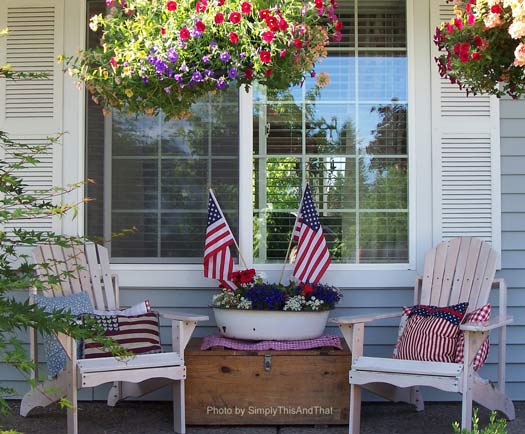 patriotic porch