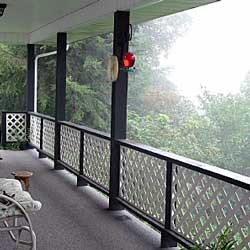 Porch Railing Design Directory. custom lattice panels