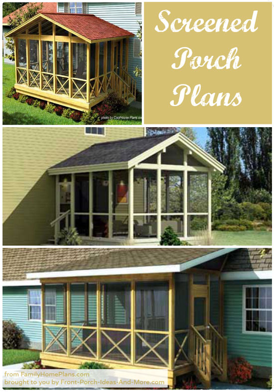 Screened In Porch Plans to Build or Modify