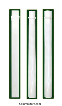 columns porch vinyl structural round typical either