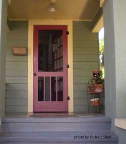 Wooden Screen Door  Wood Screen Door  Vintage Screen Door