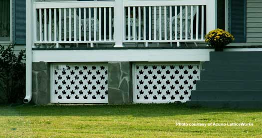 Vinyl Lattice Panels Black Lattice Panels Privacy Lattice Panels porch skirting with leaf pattern - Vinyl Lattice Panels Black Lattice Panels Privacy Lattice Panels