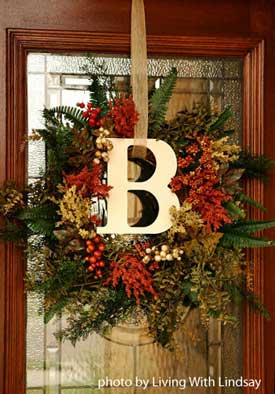 Front Door Ideas on To Living With Lindsay For This Great Front Door Wreath Project