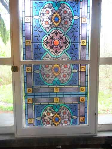 Stained glass door