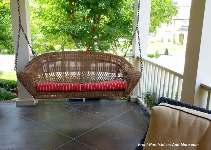 Wicker Porch Swings - Always Refined, Reminiscent and Romantic