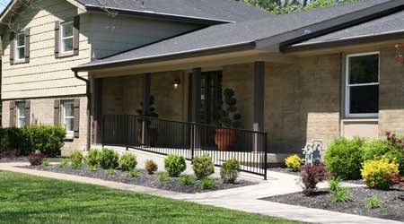 ramp porch wheelchair ramps chair wheel handicap concrete homes options accessible ramped innovative