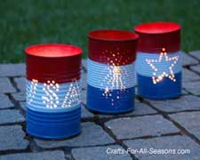 4th of July Craft Idea- luminaries