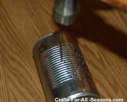 punch out the design with a nail or drill