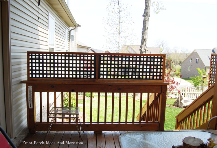 A Lattice Privacy Fence Made from Vinyl Lattice Panels