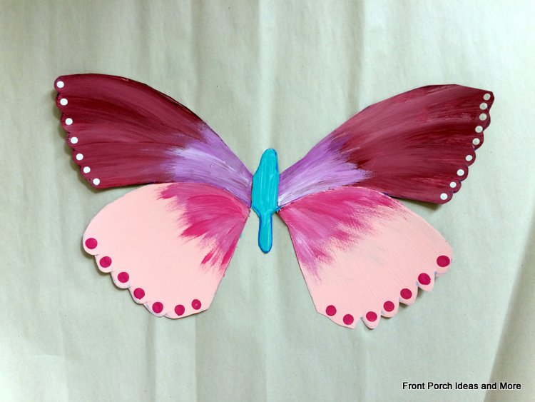 Butterfly Drawings Painted Metal Butterflies