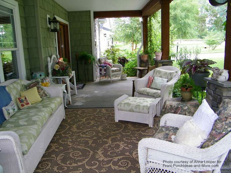 Porch Furniture Accessories Outdoor Furnished Porch