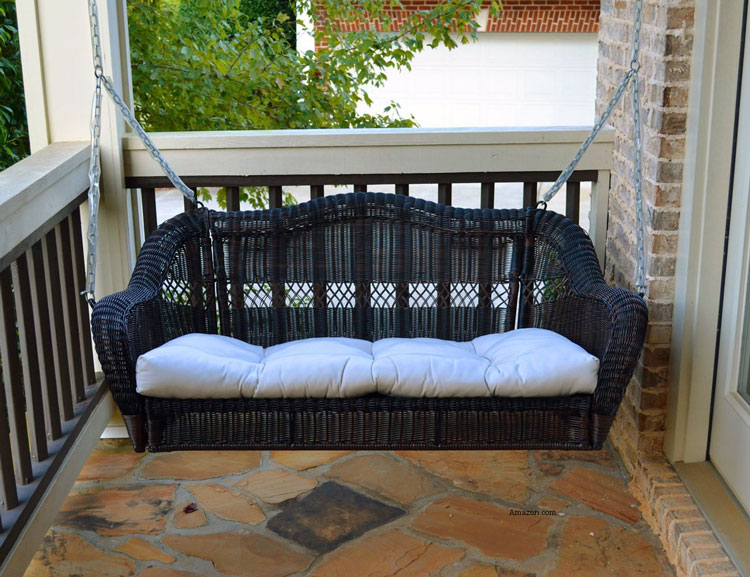 Wicker Porch Swings Always Refined, Reminiscent and Romantic