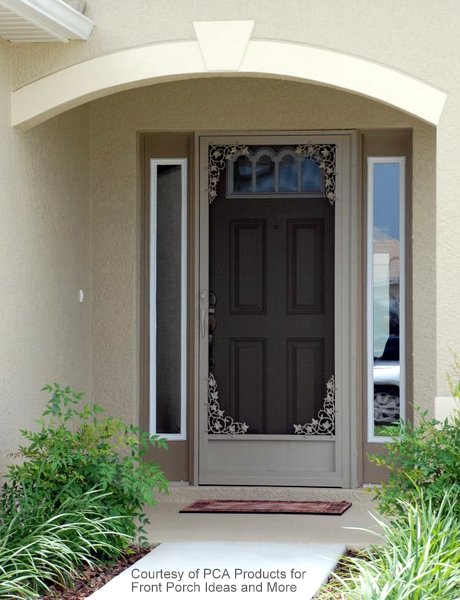 Use Your Aluminum Screen Door To Maximize Curb Eal Custom Designed Front Door Aluminum Screen