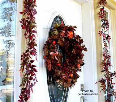 colorful autumn wreath