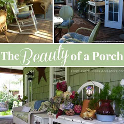 collage of front porches