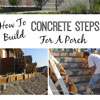 building concrete steps to front porch