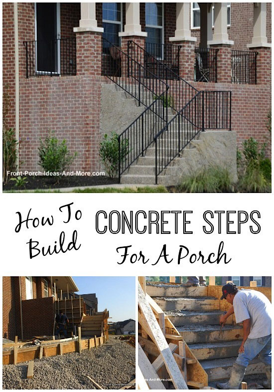 How to build concrete steps