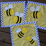 bumble bee theme on front porch