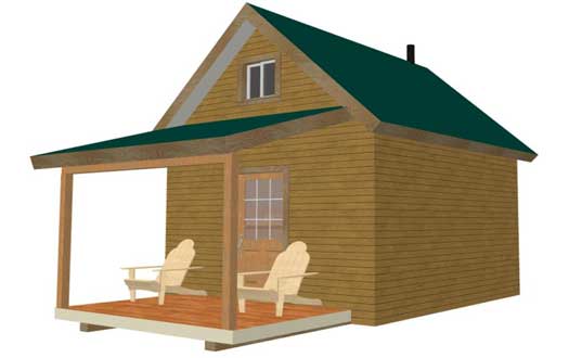Shed Design Plans | Small Cabin Plans | Easy to Build ...