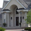 beautiful cast stone columns on front porch
