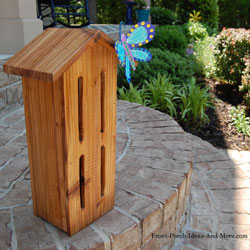 build a butterfly house for your porch landscaping or summer decoration