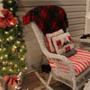 front porch decked out for christmas