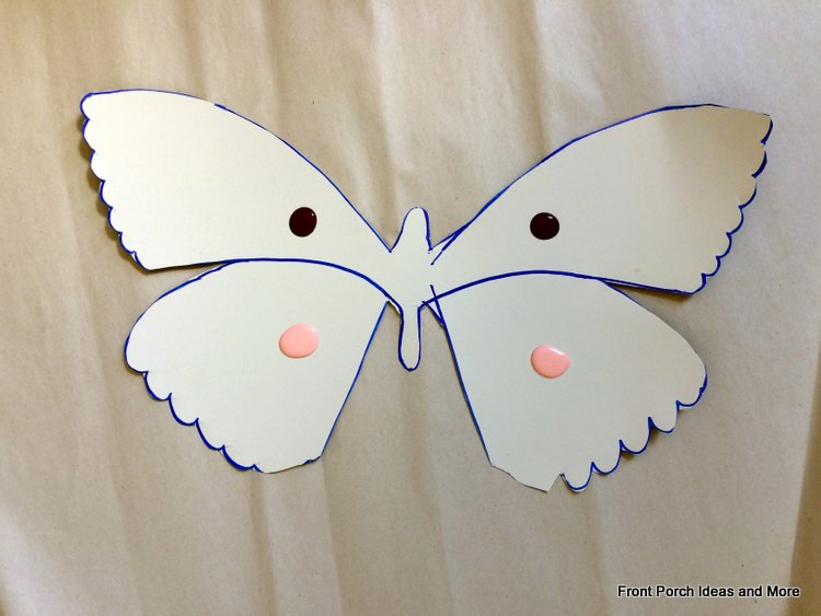 Butterfly Drawings Painted Metal Butterflies