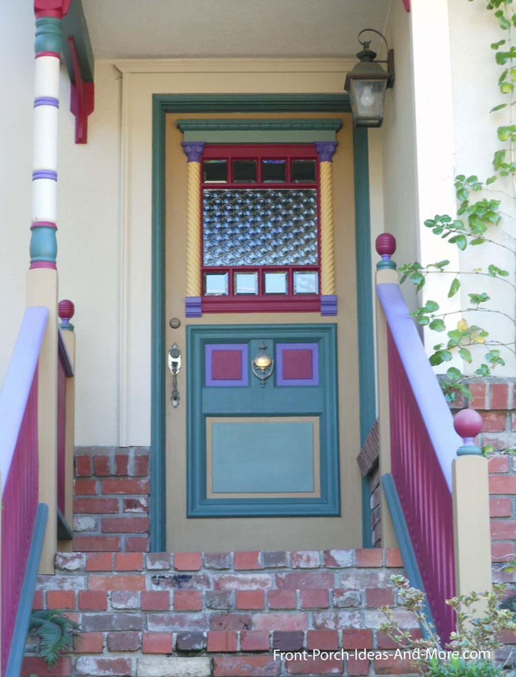 exquisitely painted exterior front door