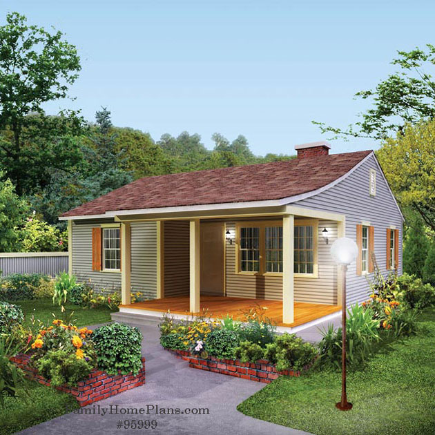 cottage home plan with amazing front porch