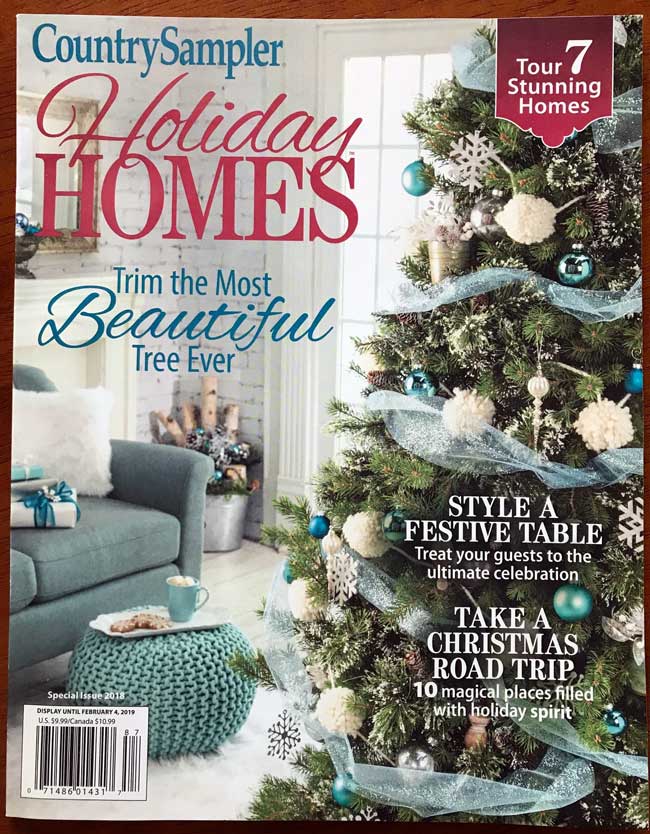 Country Sampler magazine cover where we are featured