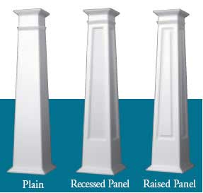 Craftsman PVC Columns example