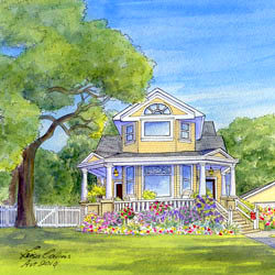 Have Leisa paint a portrait of your home