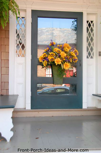 Decorative Front Door Wreaths Perfect Year Round Decorative Front Door Wreath With Sunflowers
