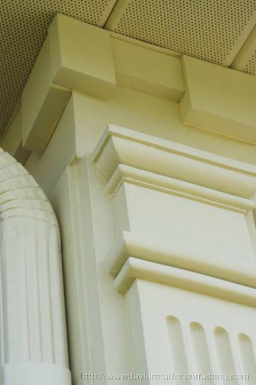 excellent example of dentil moldings