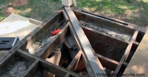 diagonal porch board