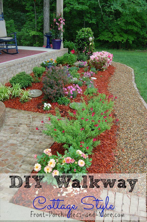 Diy Walkway Idea Pea Gravel For A Cottage Style Home